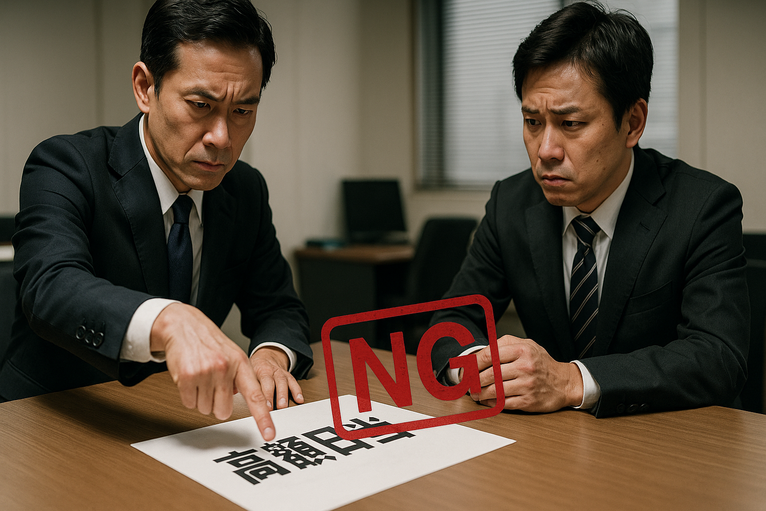 税務調査で高額な日当設定を指摘されている場面。不適切な日当設定のリスクを表現している。