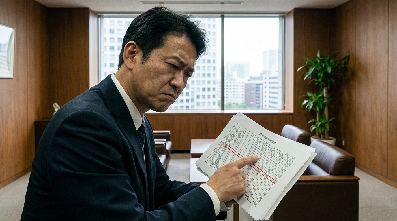 決算書の役員貸付金を見て難色を示す銀行の融資担当者